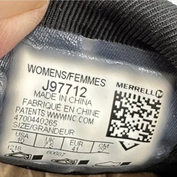 Merrell Women's Black White Flora Day Loop J97712 Light Weight Slip on Shoes 10 - Picture 7 of 7